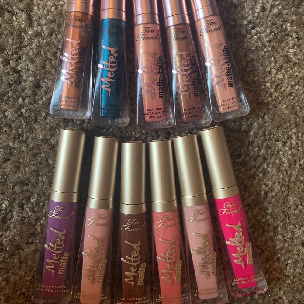 TOO FACED MELTED MATTE & MATTE-TALIC LIPPIES